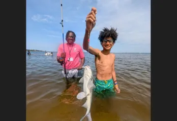 Teen Camp is filled with new experiences, like a special first catch.