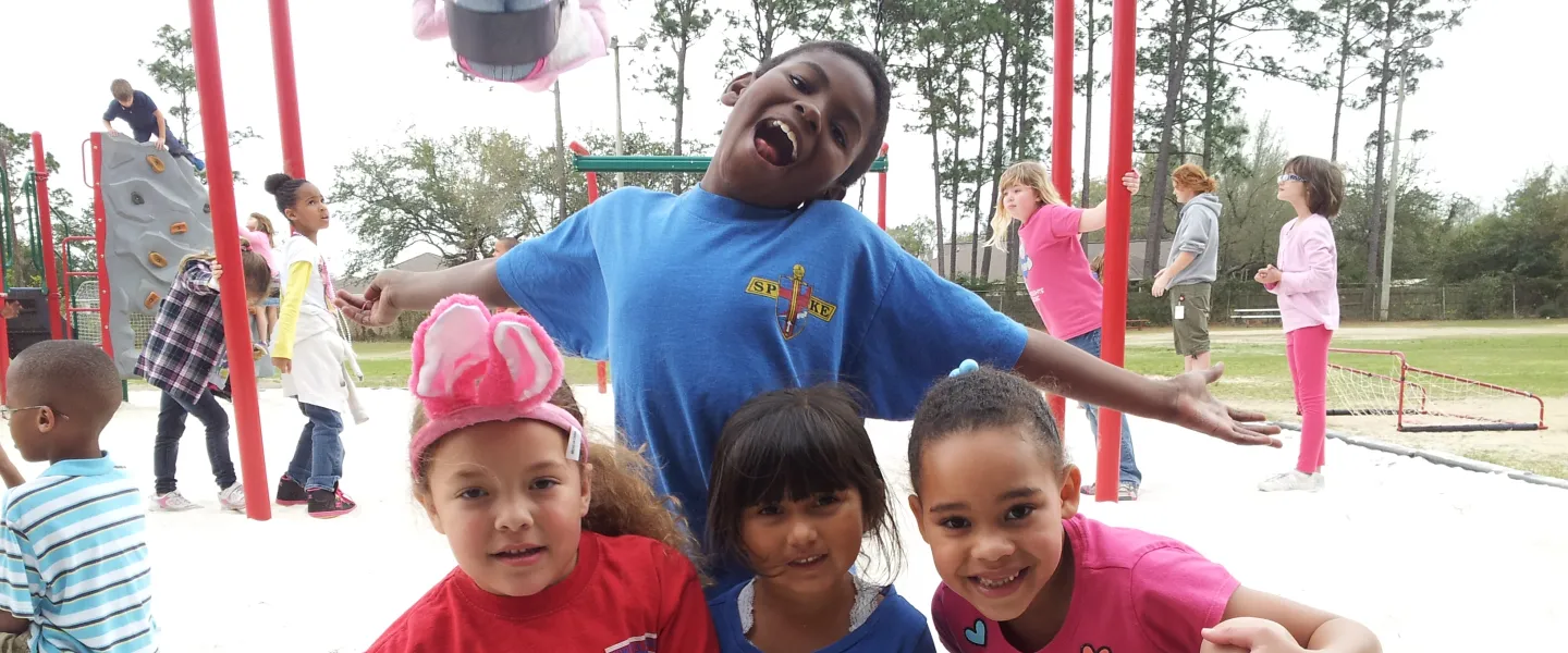 kids on playground
