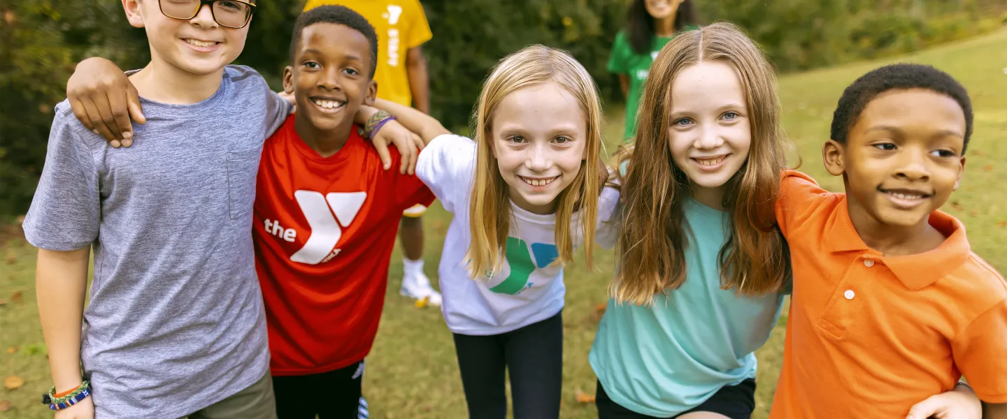 group of kids at camp