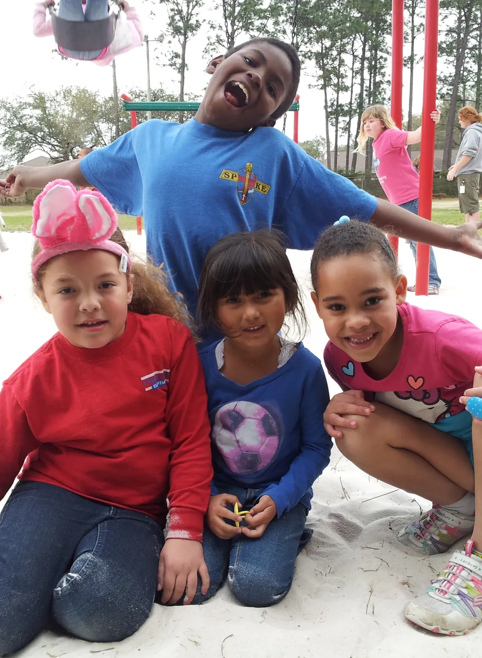 kids on playground