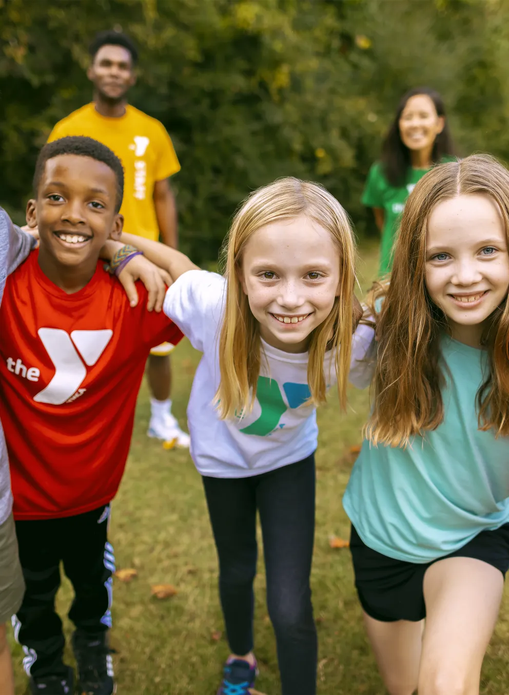 group of kids at camp