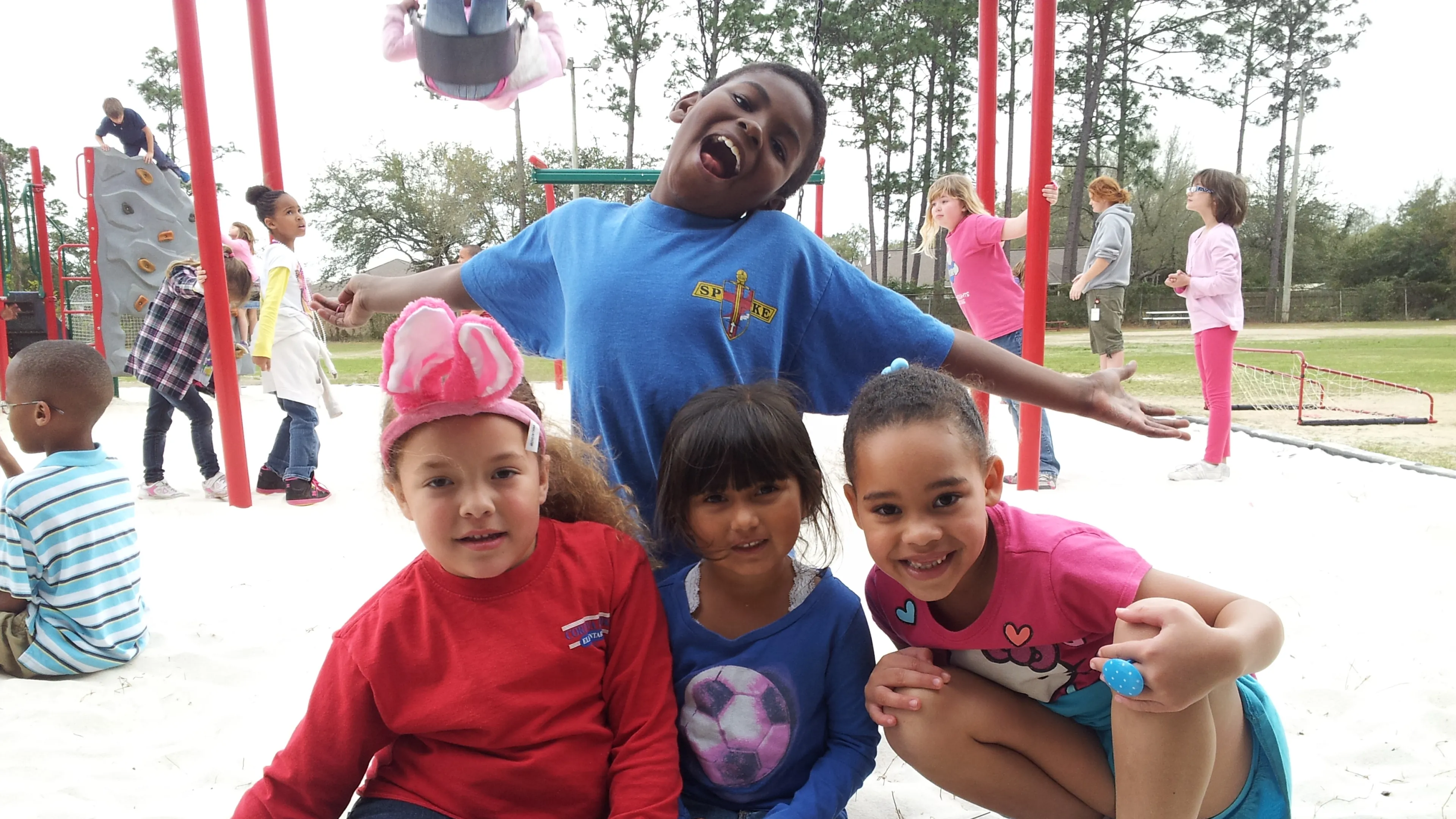 kids on playground