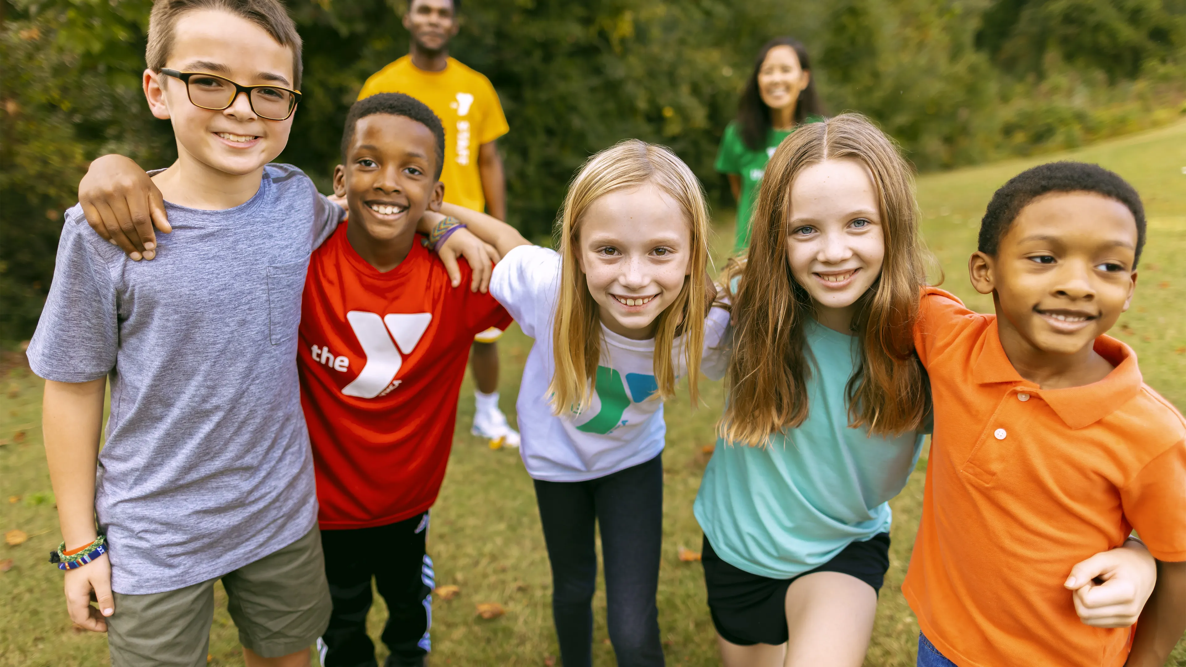 group of kids at camp