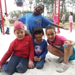 kids on playground